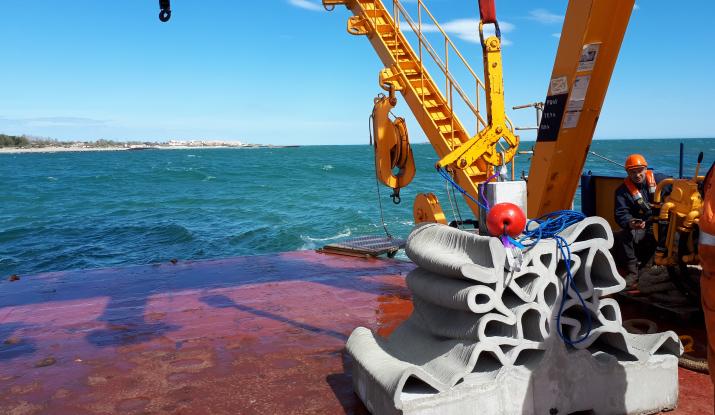 Vicat’s concrete 3D ink buoys up marine biodiversity