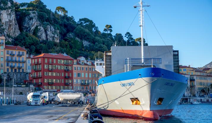 Christening of Capo Cinto, Vicat’s first bulk cement carrier
