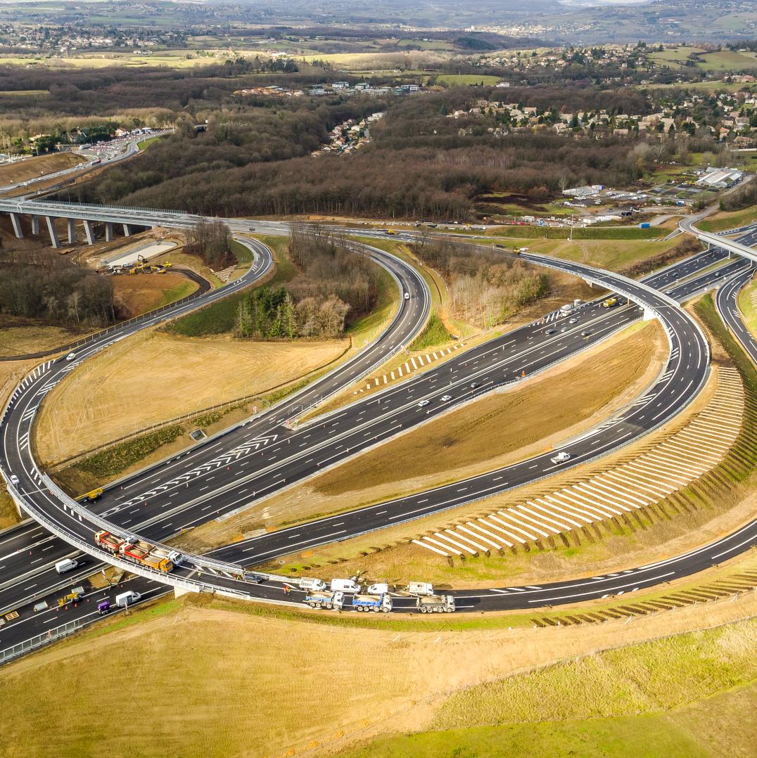 A89 concrete construction site
