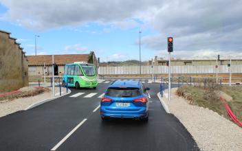 Inauguration Transpolis : creation en beton