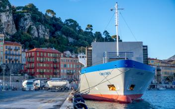 Christening of Capo Cinto, Vicat’s first bulk cement carrier