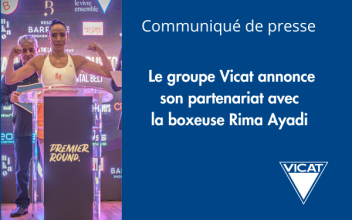Partenariat du groupe Vicat et de la boxeuse Rima Ayadi