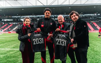 Renewal partnership Lou Rugby and Vicat 